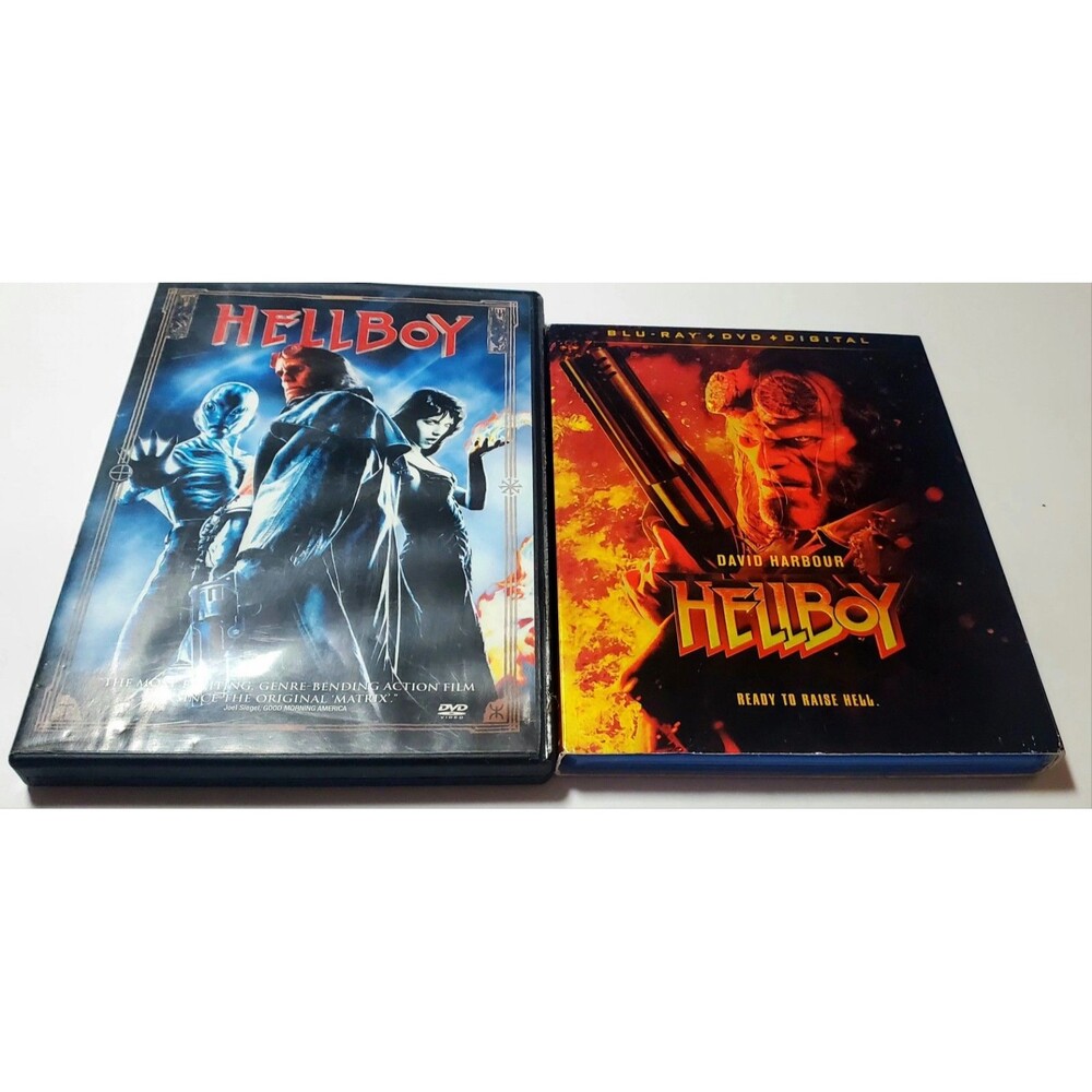 Hellboy & Ready to Raise Hell Movie Lot Blu‑ray DVD Tested Dark Fantasy Set